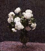 Henri Fantin-Latour White Roses, Spain oil painting reproduction